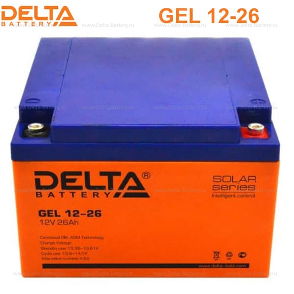 Аккумуляторная батарея Delta GEL 12-26 в Калуге Аккумуляторная батарея Delta GEL 12-26 в Калуге